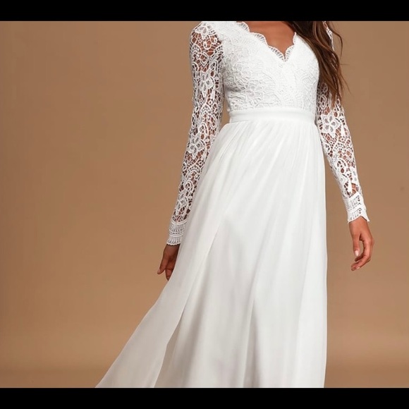 Pre loved lace long sleeve dress - Picture 2 of 5